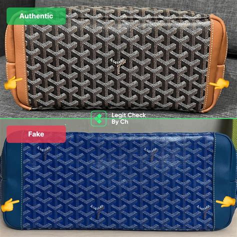 fake goyard wallet vs real|legit check goyard tote.